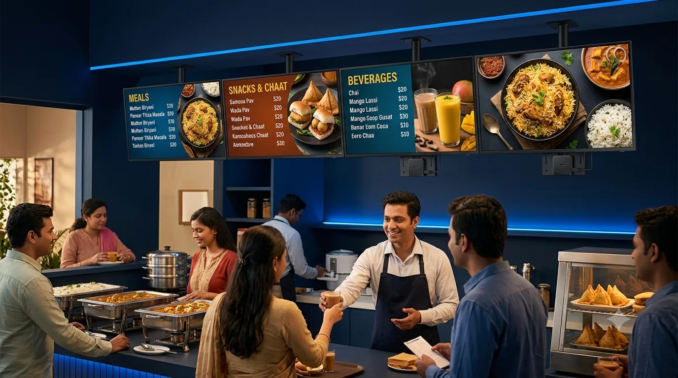 signage software for cafe
