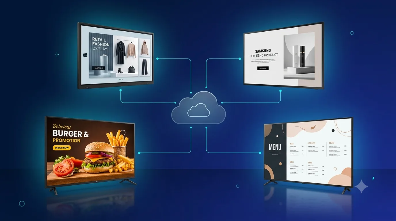 digital signage software for samsung commercial tv