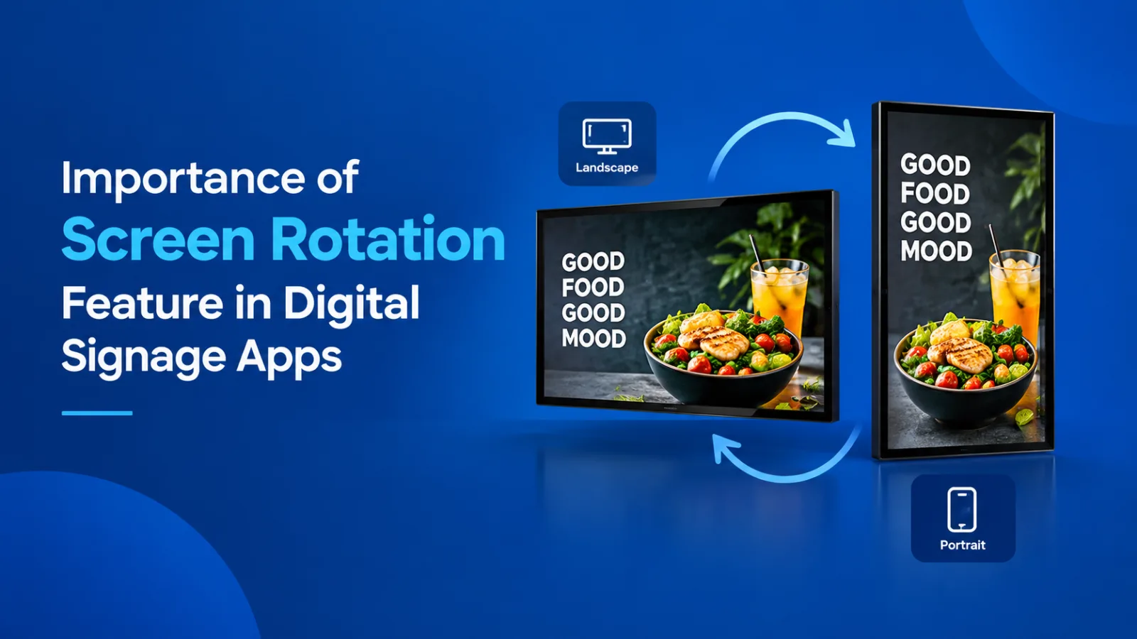 screen rotation in digital signage app